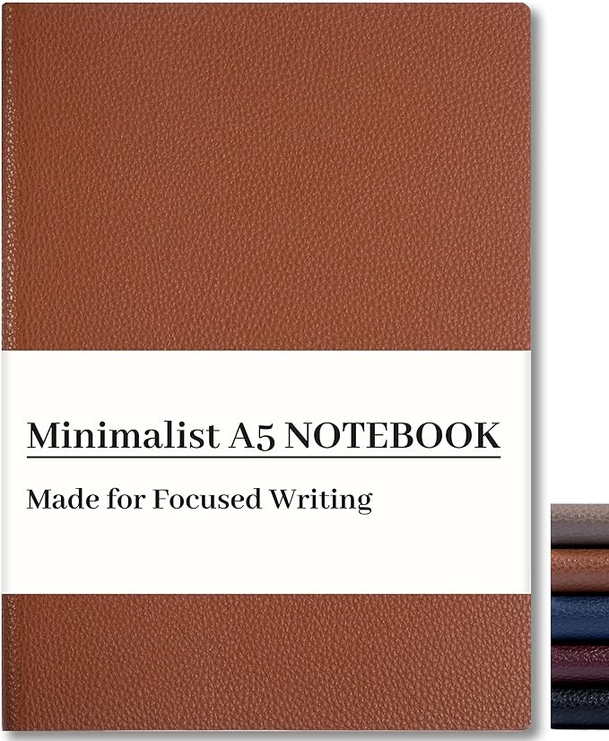 CAGIE Lined Journal Notebook for Men & Women, 176 Pages A5 Medium Size by CAGIE