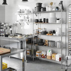 Regal Altair 14" Deep x 48" Wide x 74" Height Wire Shelving Kit | 5-Tier | NSF - Image 6