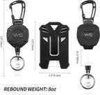 WSJSKMWQ 2-Pack Retractable Keychain, Heavy Duty Badge Reel - Image 3