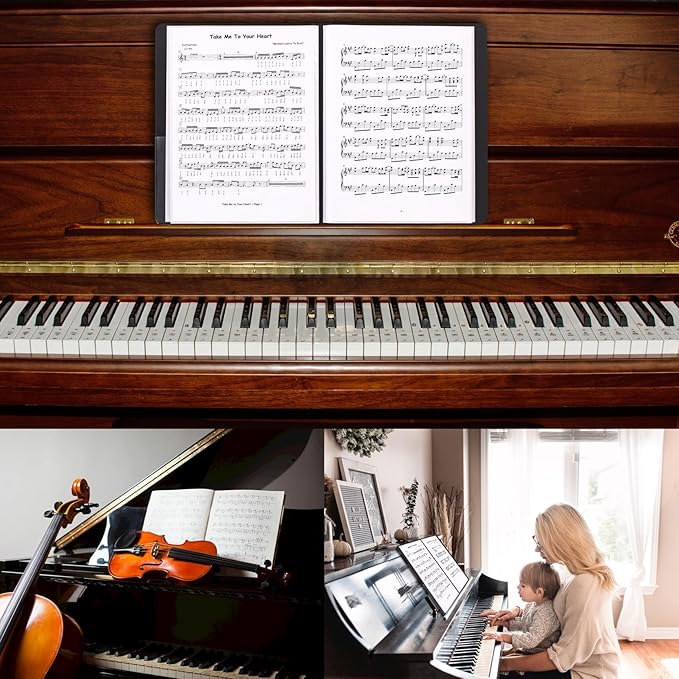 Music Folder Sheet Music Folders Binder 3 Pack Music Choral Storage Holder Band - Image 6