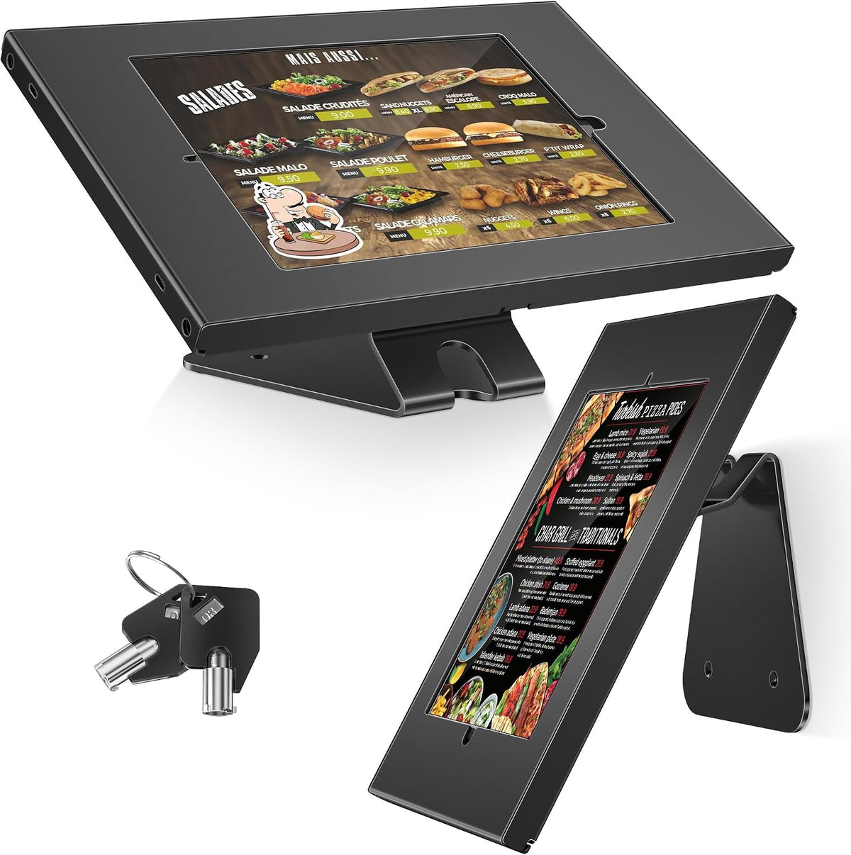 AboveTEK Anti-Theft Tablet Stand – iPad Locking & Security Stand, Countertop &