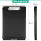 10 Pieces Clipboard with Storage Plastic Storage Clipboard Nursing Clip Board - Image 2