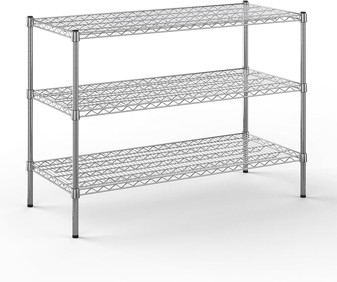 Regal Altair 21" Deep x 48" Wide x 34" Height Wire Shelving Kit | 3-Tier | NSF by Regal+Altair
