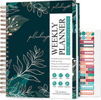 PLANBERRY Large Hourly Schedule Planner Premium – Undated Organizer by PLANBERRY