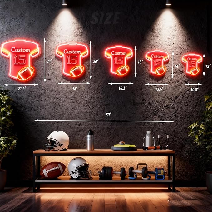 Custom Football Jersey Neon Signs - Image 5