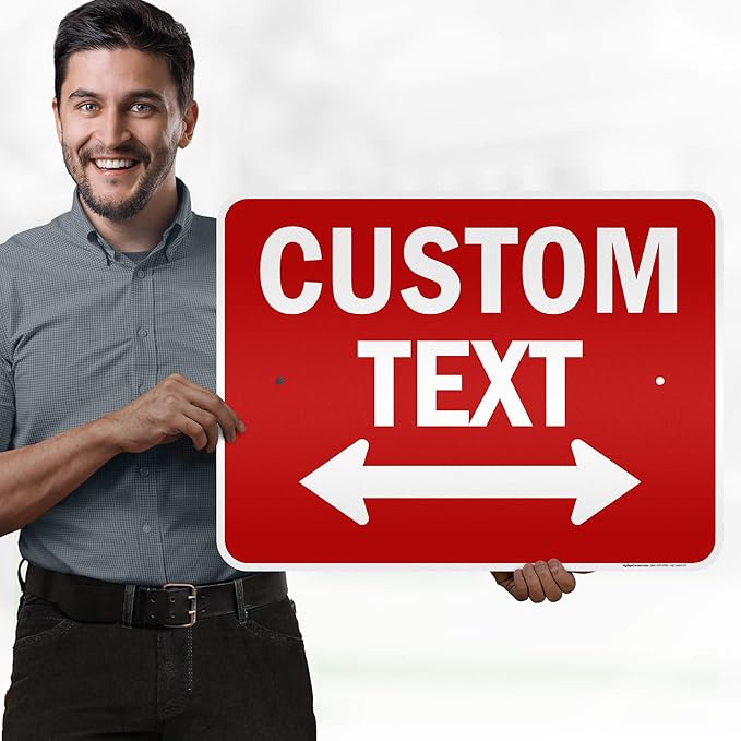 Custom Arrow, Custom Directional Sign, Two way Arrow, 18x24 Inches, 3M EGP - Image 2