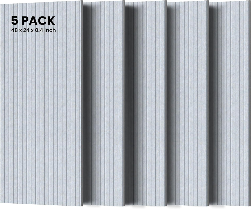 5 Pack Sound Proof Panels for Walls, Large Acoustic Panels for Media Room