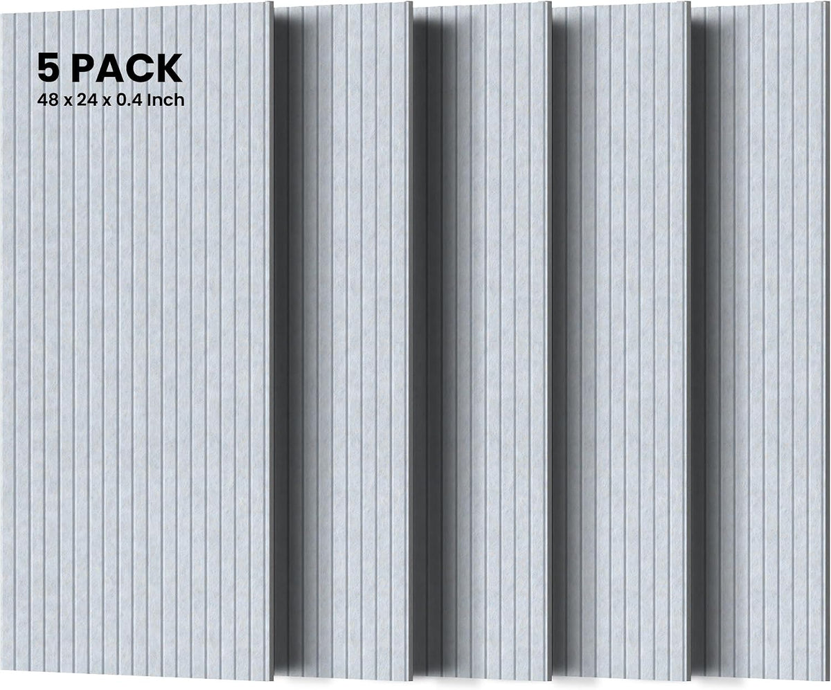 5 Pack Sound Proof Panels for Walls, Large Acoustic Panels for Media Room