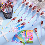 CroBlissful 120 Pcs Little Jesus Pens Bulk Christian Religious Gift for Kid Sunday School Prizes Vbs Gift Jesus Loves You Ballpoint Pen with Bible Verse Bookmarks for Church (Bible,Multicolor)