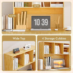 Tangkula Desktop Bookshelf, Countertop Storage Hutch - Image 6