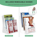 zavekia 2 Pack 3 Tier Acrylic Brochure Holder 8.5 x 11 inch, Magazine Holder - Image 5