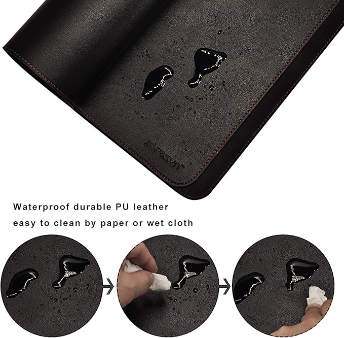 ZORESYN Office Desk Pad 78.7x31.5inch, Large Mouse pad Desk Mat, Waterproof PU - Image 4