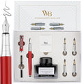Wordsworth & Black Fountain Pen Gift Set, Includes Bottle, 6 Cartridges Refill by WordsworthBlack