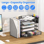 OPNICE Desk Organizer, 5-Tier Paper File Organizer - Image 4