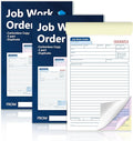 150 Sets Job Work Order Form Book 3 Part Carbonless Work Order Invoice Book 5.5 by Unknown