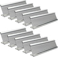 10 Pack 2" x 8" Aluminum Desk Name Plate Holder, Office Name Plate Holder by Unknown