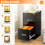 INTERGREAT 2 Drawers File Cabinet - Image 3