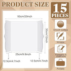 15 Pcs Trifold Presentation Board 12 x 20 Inch Trifold Poster Board Portable - Image 2