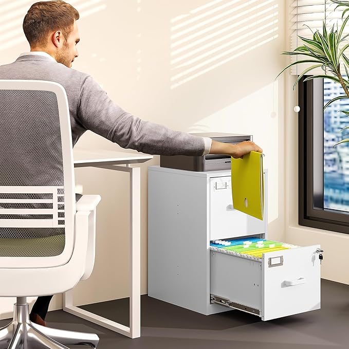 BYNSOE 2 Drawer File Cabinet - Image 2