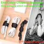 80-Pack Reusable Cable Labels & Cord Ties Kit – Write-On Wire Labels, Snap Ties - Image 4