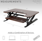 VIVO 36 inch Height Adjustable Stand Up Desk Converter, V Series, Quick Sit to - Image 4