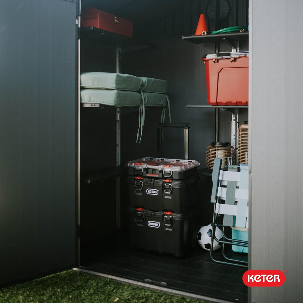 keter stack n rolling tool box modular storage, view 11