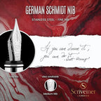 Scriveiner Deep Crimson Red Fountain Pen - Image 5