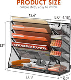 SUPEASY Wall File Organizer, 5-Tier office wall organizer - Image 5