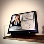EtchCraft Custom Modern LDS Missionary Plaque 8x10 | Metal Photo Mission Plaque, Personalized with Name, Scripture & Dates, Sleek Black Finish