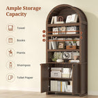 81" Tall Arched Cabinets, Bookcase - Image 3