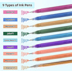LIULIUCAI Gel Pens for Adult Coloring Book, 60 Colors Large Capacity Metallic - Image 2