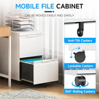 Bestoo 2-Drawer Mobile File Cabinet - Image 6