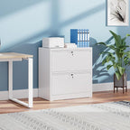 SUXXAN 2 Drawer File Cabinet, Lateral Filing Cabinet - Image 2