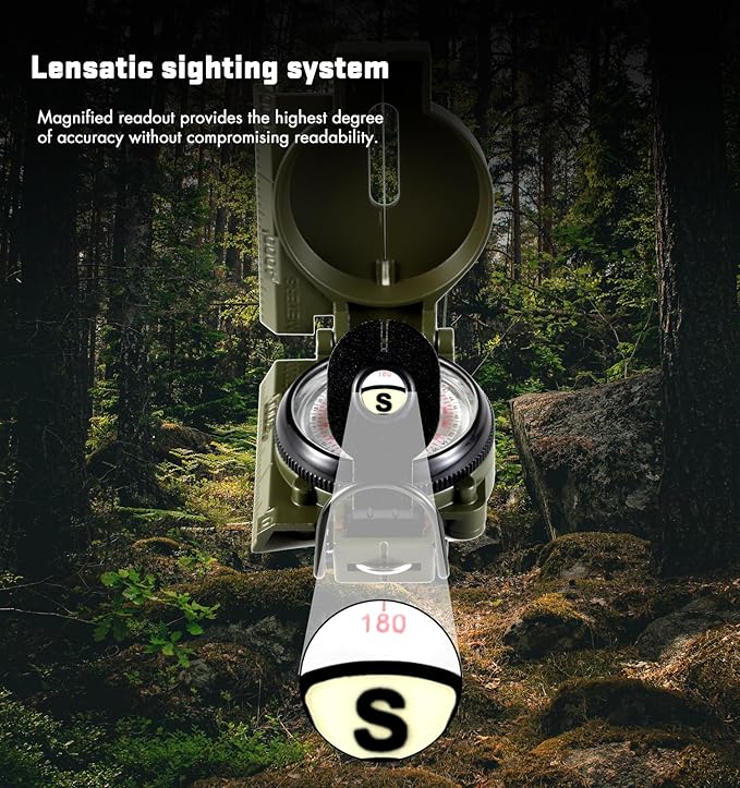 Eyeskey Multifunctional Military Sighting Navigation Compass - Image 4