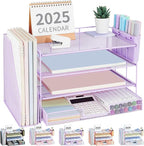 OPNICE Desk Organizer, 4-Tier Desktop File Organizer by OPNICE