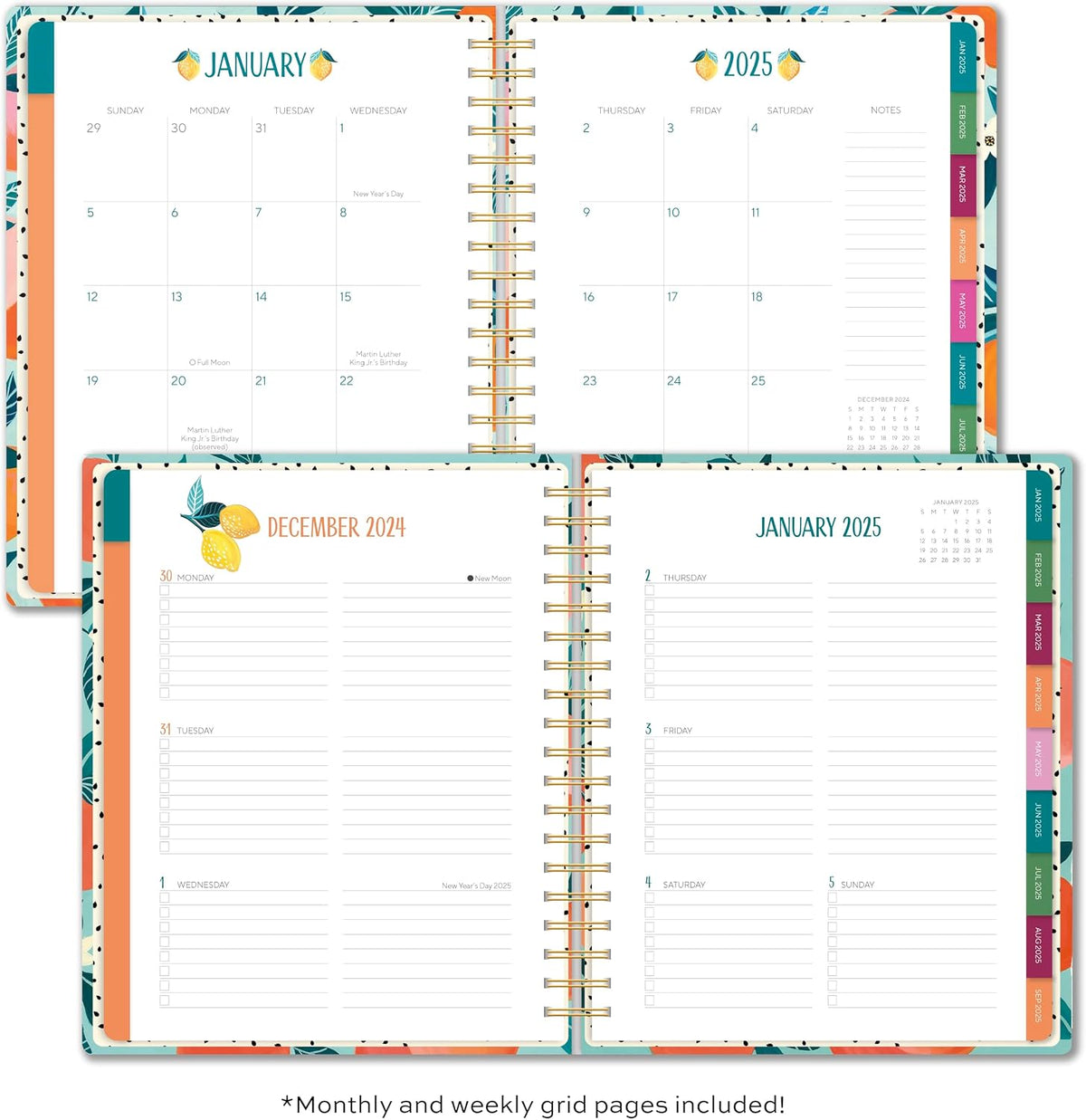 High Note 2025 Planner, 17-Month Weekly & Monthly Hardcover Planner: Augu...