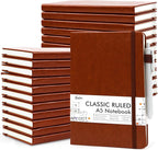 feela 24 Pack Journal Notebook for Work, Business Notebook Bulk Hardcover Lined by feela
