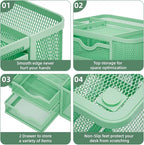 Marbrasse Mesh Desk Organizer, Pen Organizer - Image 6