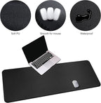 CENNBIE Leather Desk Mat, Extended Non-Slip Mouse Pad, Waterproof PU Leather - Image 4