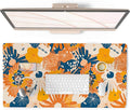 QIYI Large Desk Pad, Floral Mouse Pad Desktop Decor, Waterproof PU Leather Desk by QIYI