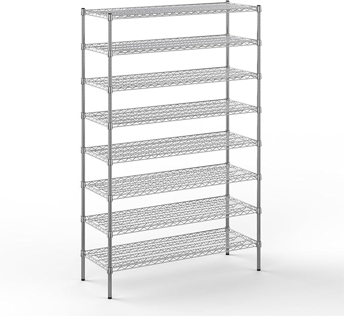 Regal Altair 18" Deep x 48" Wide x 74" Height Wire Shelving Kit | 8-Tier | NSF by Regal+Altair