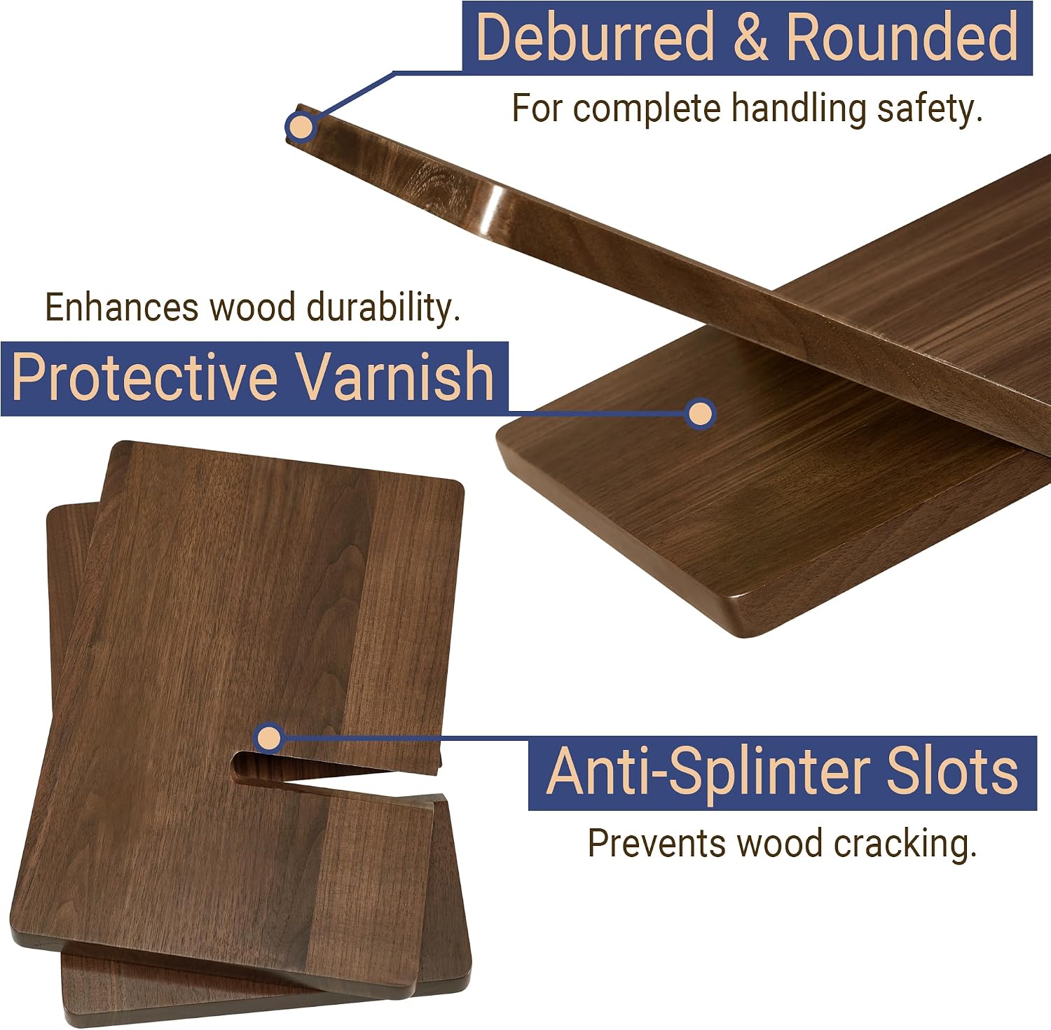 Solid Wooden Book Stand 16" x 9.5" x 6" Extra Large Display Stand | Open Book Holder Stand, Wood Book Display Stand for Coffee Table Books, Cookbooks, Bibles & Magazines