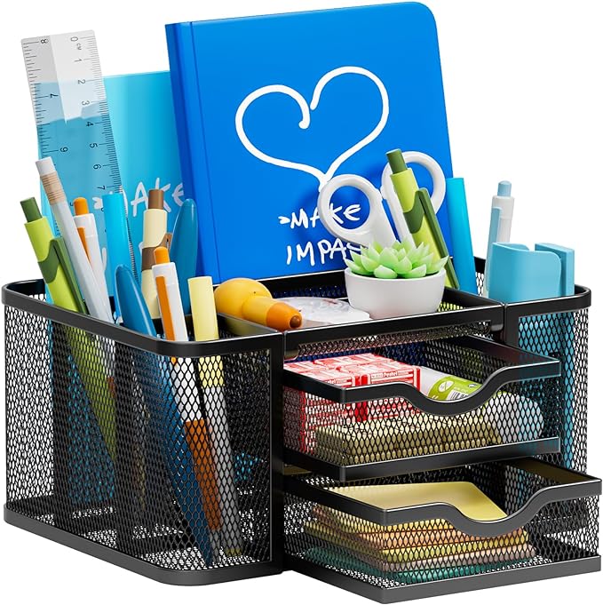 Marbrasse Mesh Desk Organizer, Pen Organizer by Marbrasse
