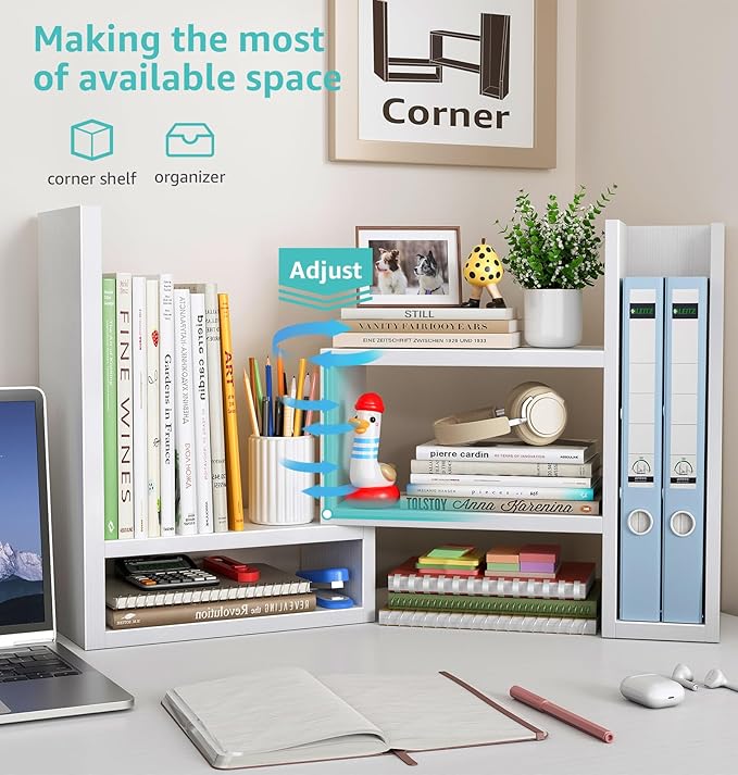 Desktop File Organizer Desk Organizer Shelf - Image 4