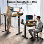 Kingant 40 x 24 Inch Electric Standing Desk - Image 3