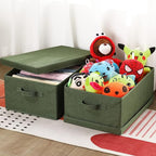 HOONEX Storage Bins with Lids for Organizing, Storage Boxes with 2 Carrying - Image 3