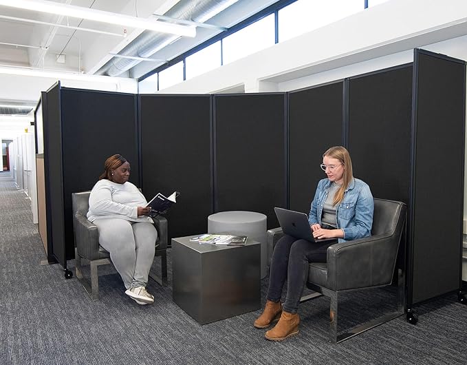 Versare Room Divider 360 Portable Wall Partition | Folding Panels | Large - Image 2