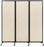 Upgrade Version Room Partition and Divider, Freestanding Rolling Dividers by StrongBird