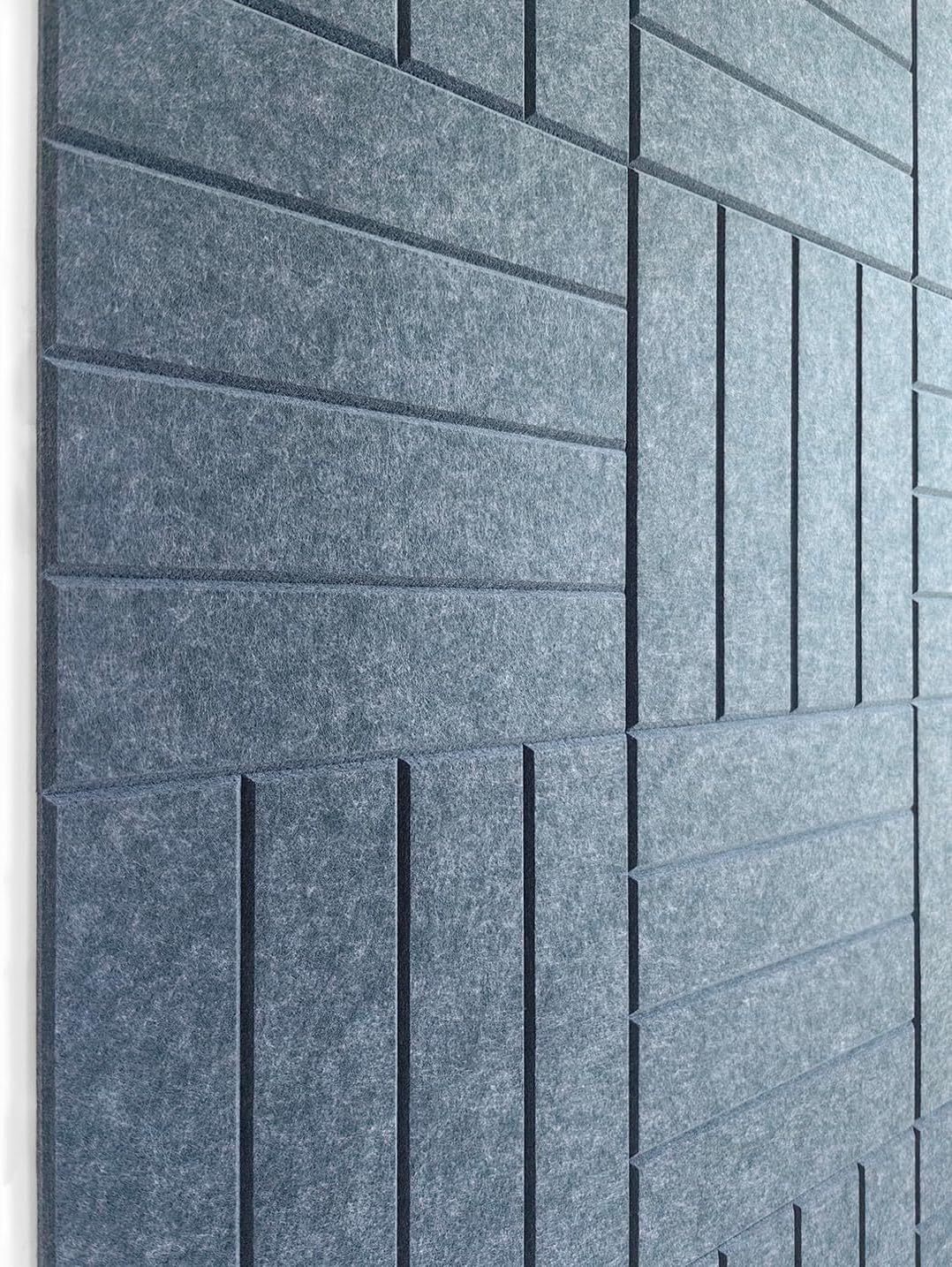 DECORITA Felt Bulletin Board Tiles | Modern Cork Board Alternative | Large Cork