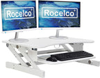 Rocelco 37.5" Deluxe Height Adjustable Standing Desk Converter by Rocelco